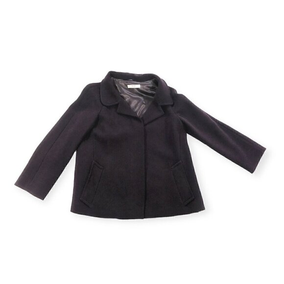 Prada wool dark‎ burgundy/brown  short coat, Size 44 Italian (US 10) - Picture 3 of 15